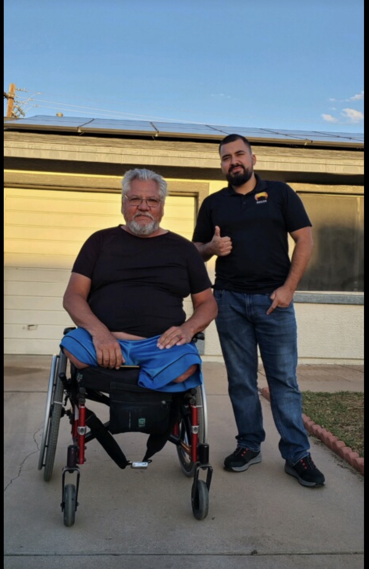 Cliente satisfecho con solar