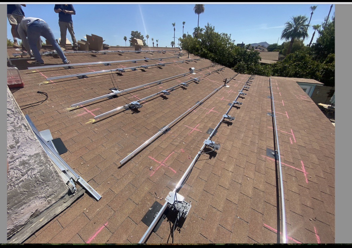 Proceso de instalación solar