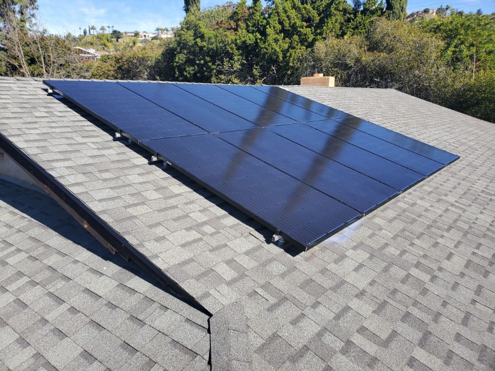 Paneles negros close-up